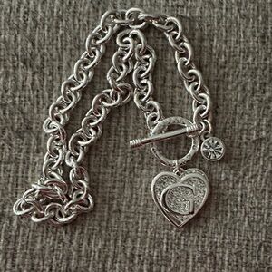 Silver Heart Charm Necklace